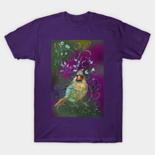 Cardinal Sitting In Vines T-Shirt